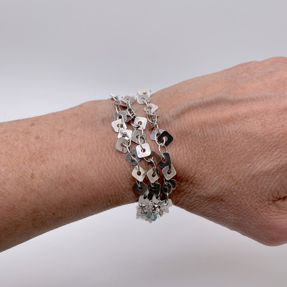 Milor 3 strand Sterling Bracelet 12.94 Grams! - Picture 2 of 7